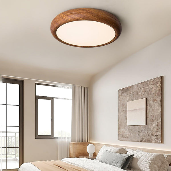 BrightNode | Wood Grain Round Ceiling Lamp | Lamp Lounge
