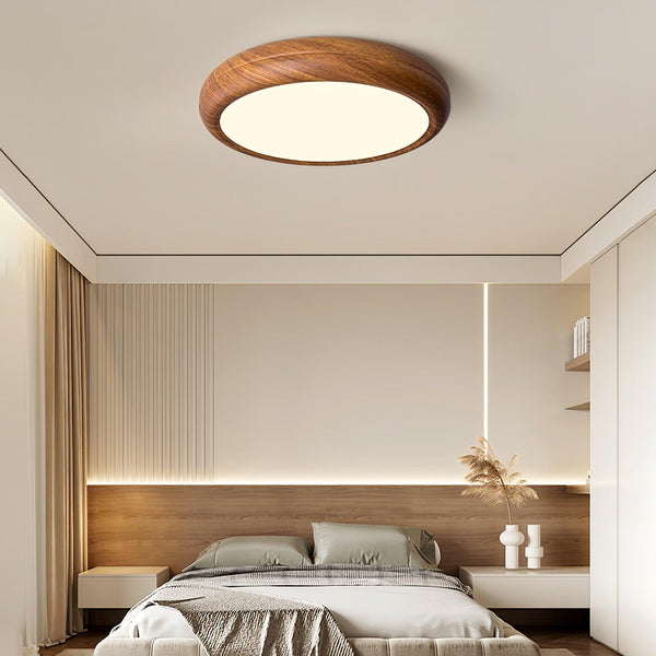 BrightNode | Wood Grain Round Ceiling Lamp | Lamp Lounge
