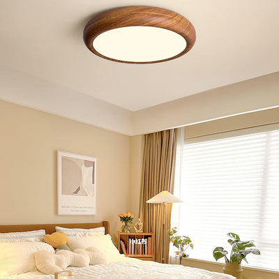 BrightNode | Wood Grain Round Ceiling Lamp | Lamp Lounge