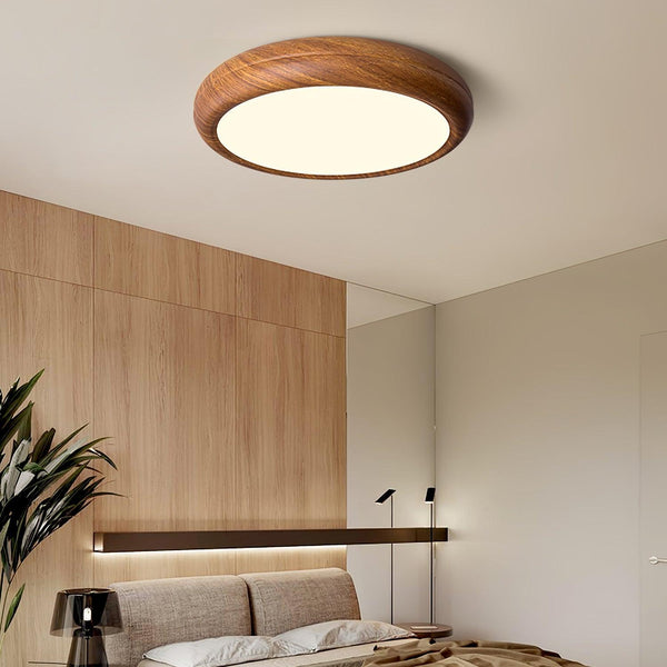 BrightNode | Wood Grain Round Ceiling Lamp | Lamp Lounge