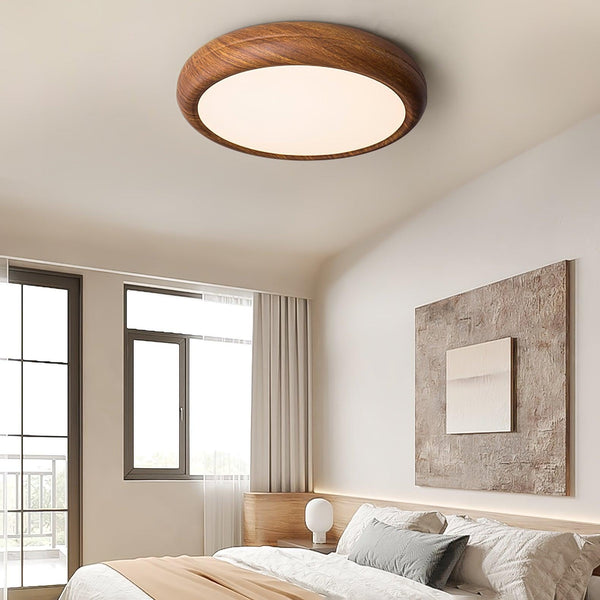 BrightNode | Wood Grain Round Ceiling Lamp | Lamp Lounge