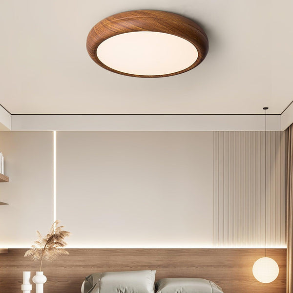 BrightNode | Wood Grain Round Ceiling Lamp | Lamp Lounge