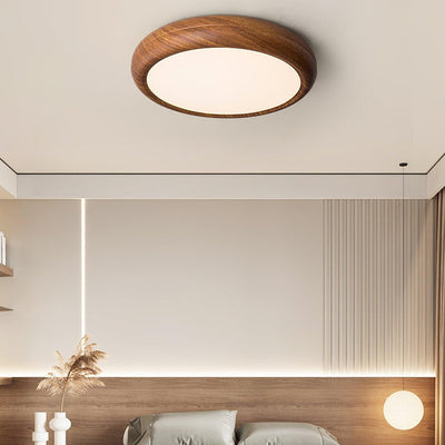 BrightNode | Wood Grain Round Ceiling Lamp | Lamp Lounge